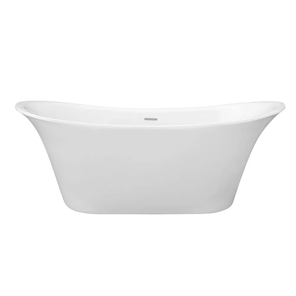 BOW: FREESTANDING BATH TUB: WHITE/MATT BLACK 180*80 CM