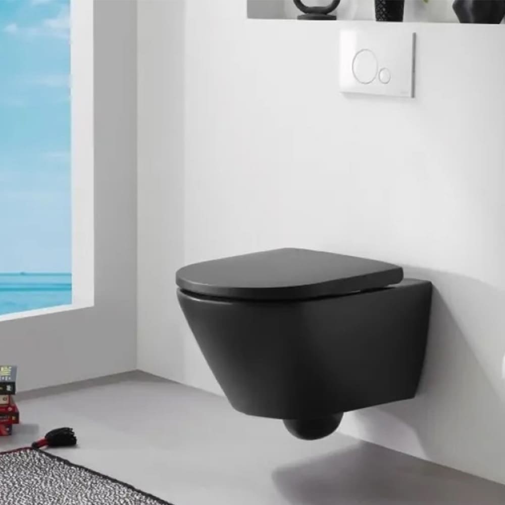 WC PAN :WALL HUNG ,RIMLESS :54 cm,ANTHRACITE MATT