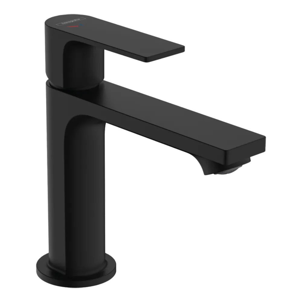 BASIN MIXER WITH POP UP WASTE; SINGLE LEVER ;MATT BLACK