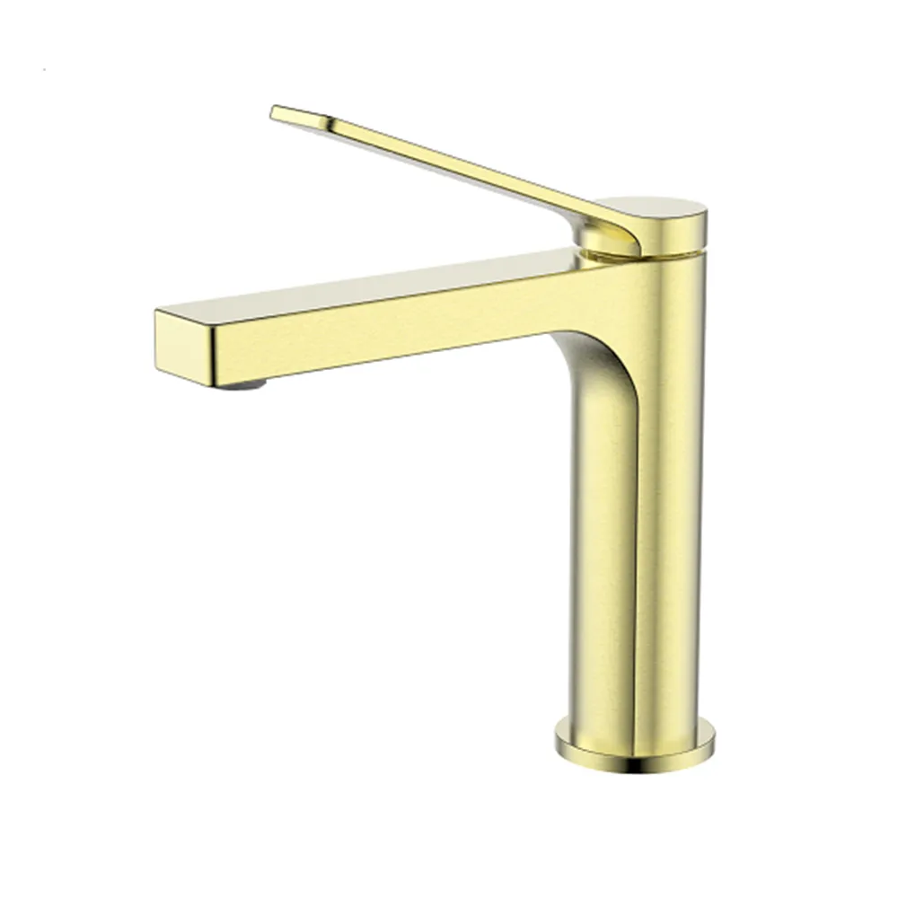 VISE BASIN  MIXER With & ; Brushed Gold